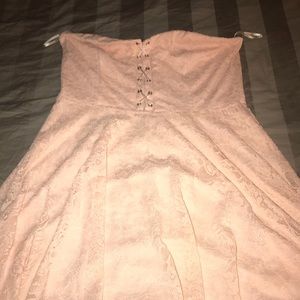 Forever 21 light pink lace dress